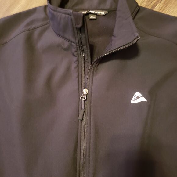 Port Authority Black Sleeveless Zip Up Jacket Sz XL - Picture 2 of 7